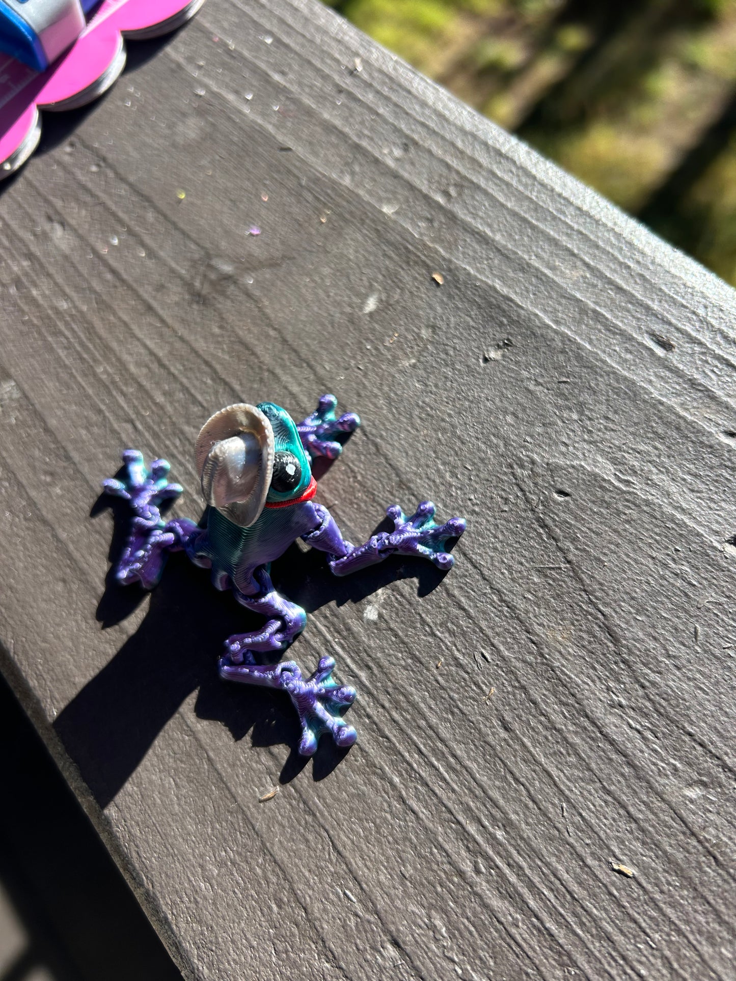 Tiny Cowboy Frog Magnet