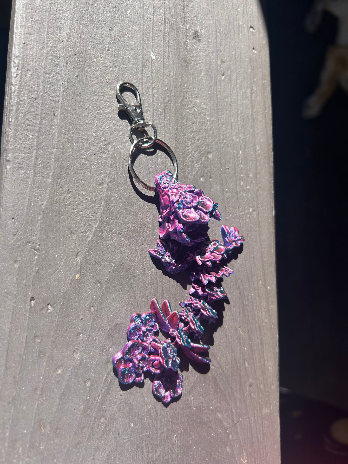 Orchid Dragon Tadling Keychains