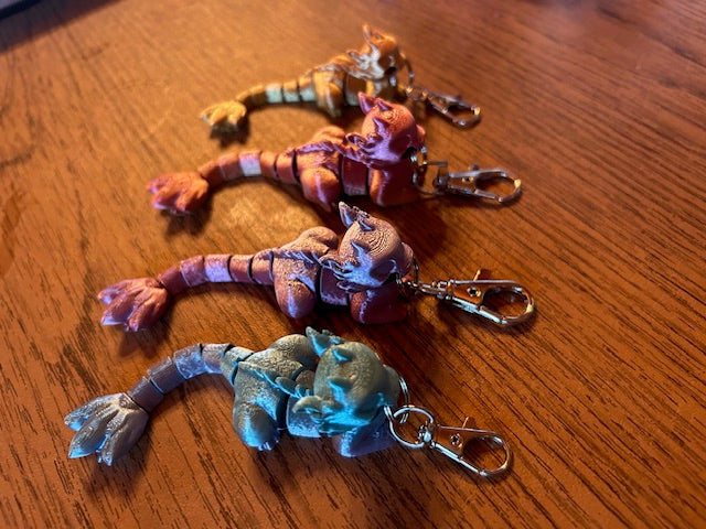 Cat Dragon Keychains