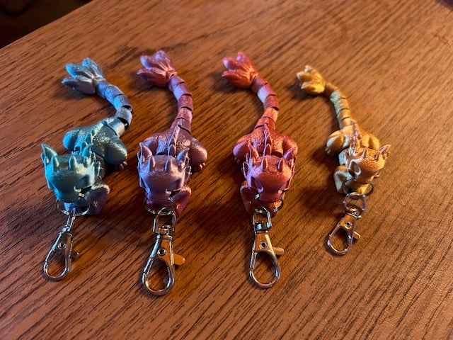 Cat Dragon Keychains