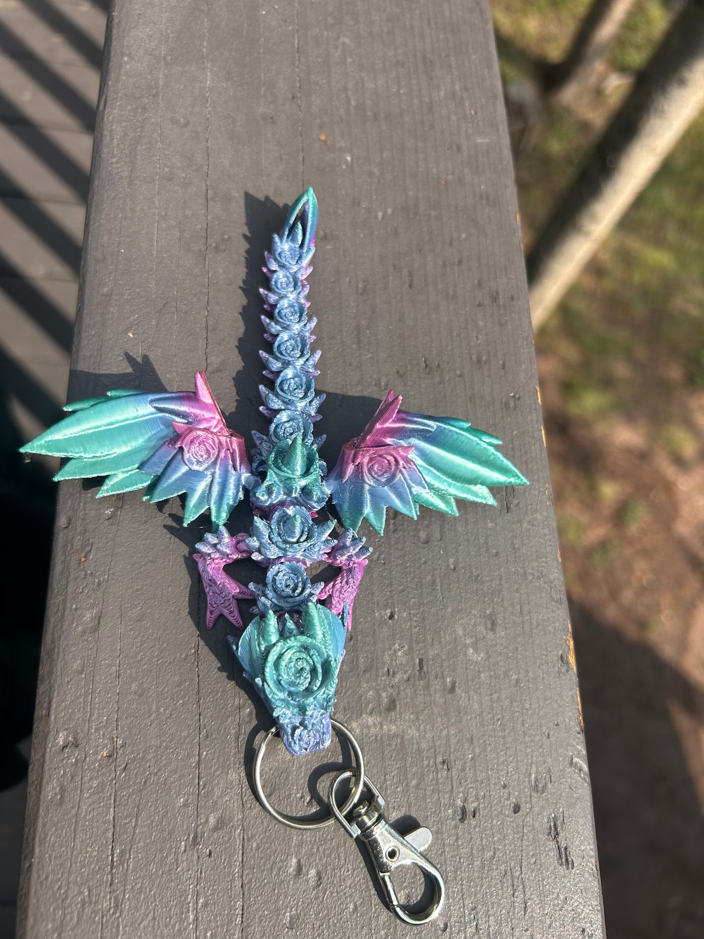 Rose Dragon Tadling Keychains