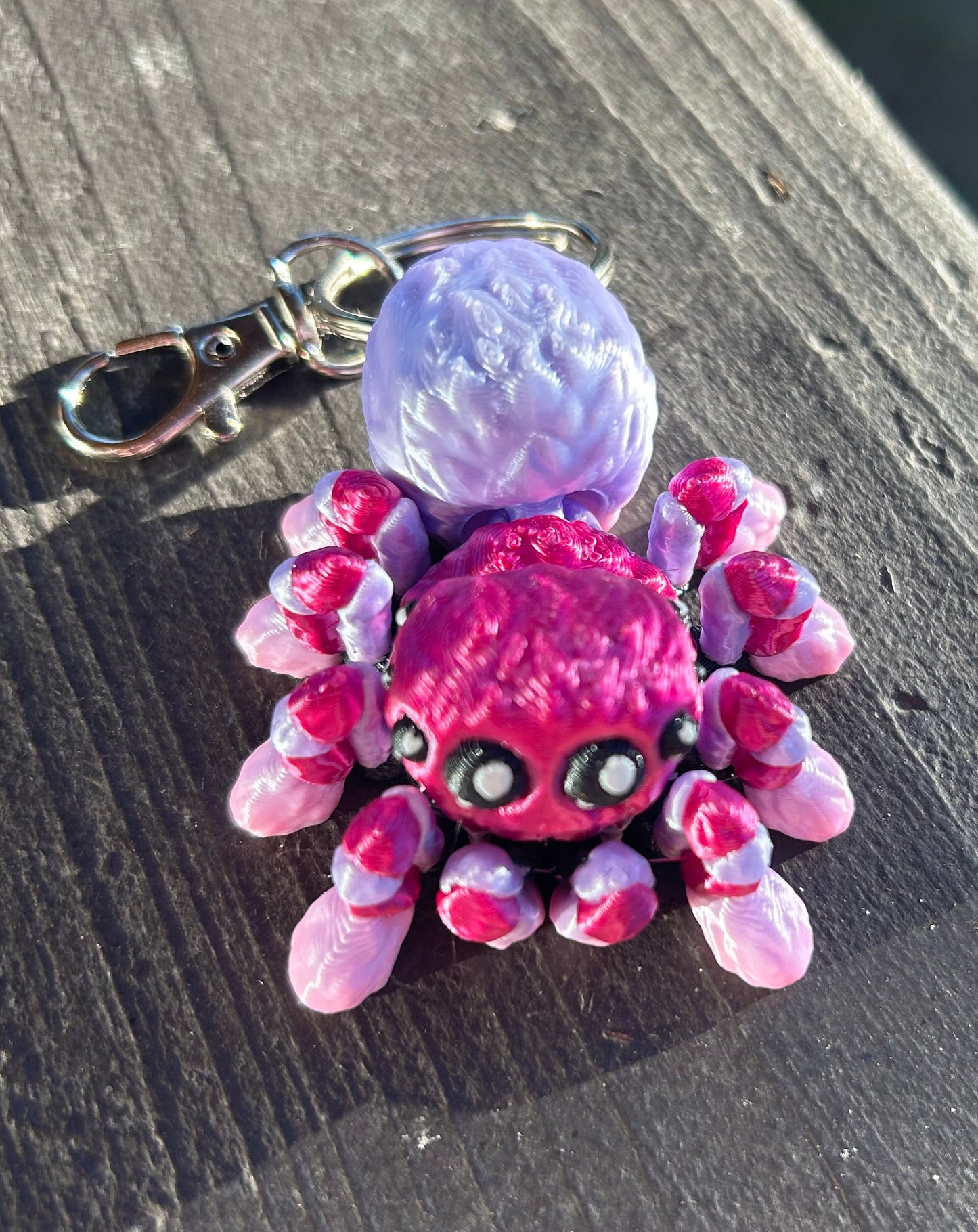 Brown Widow Spider Keychains