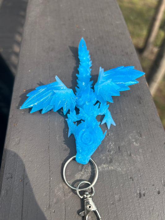 Rose Dragon Tadling Keychains