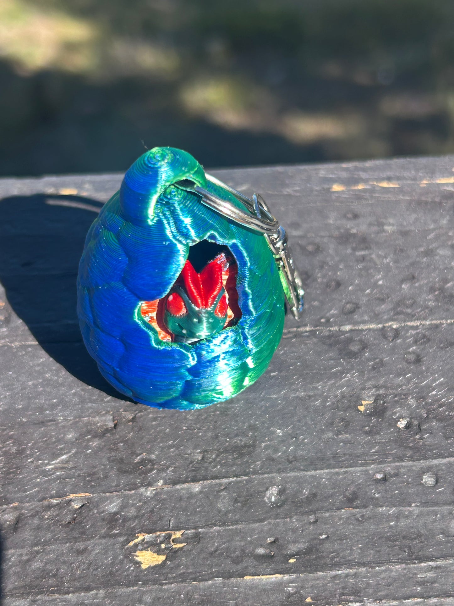 Tiny Dino Hatchlings with egg and Keychain