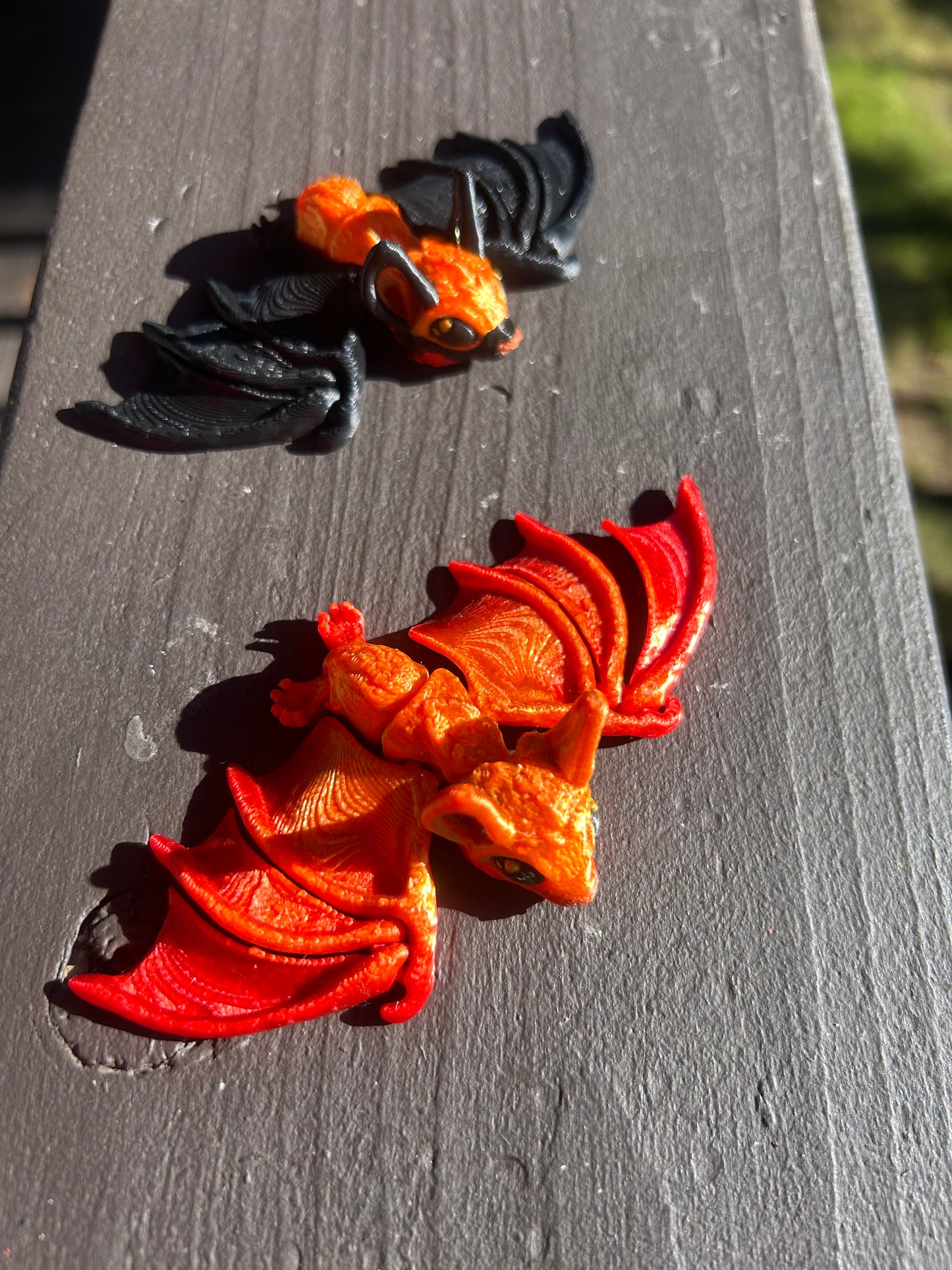 Tiny, Articulated Bat Magnets