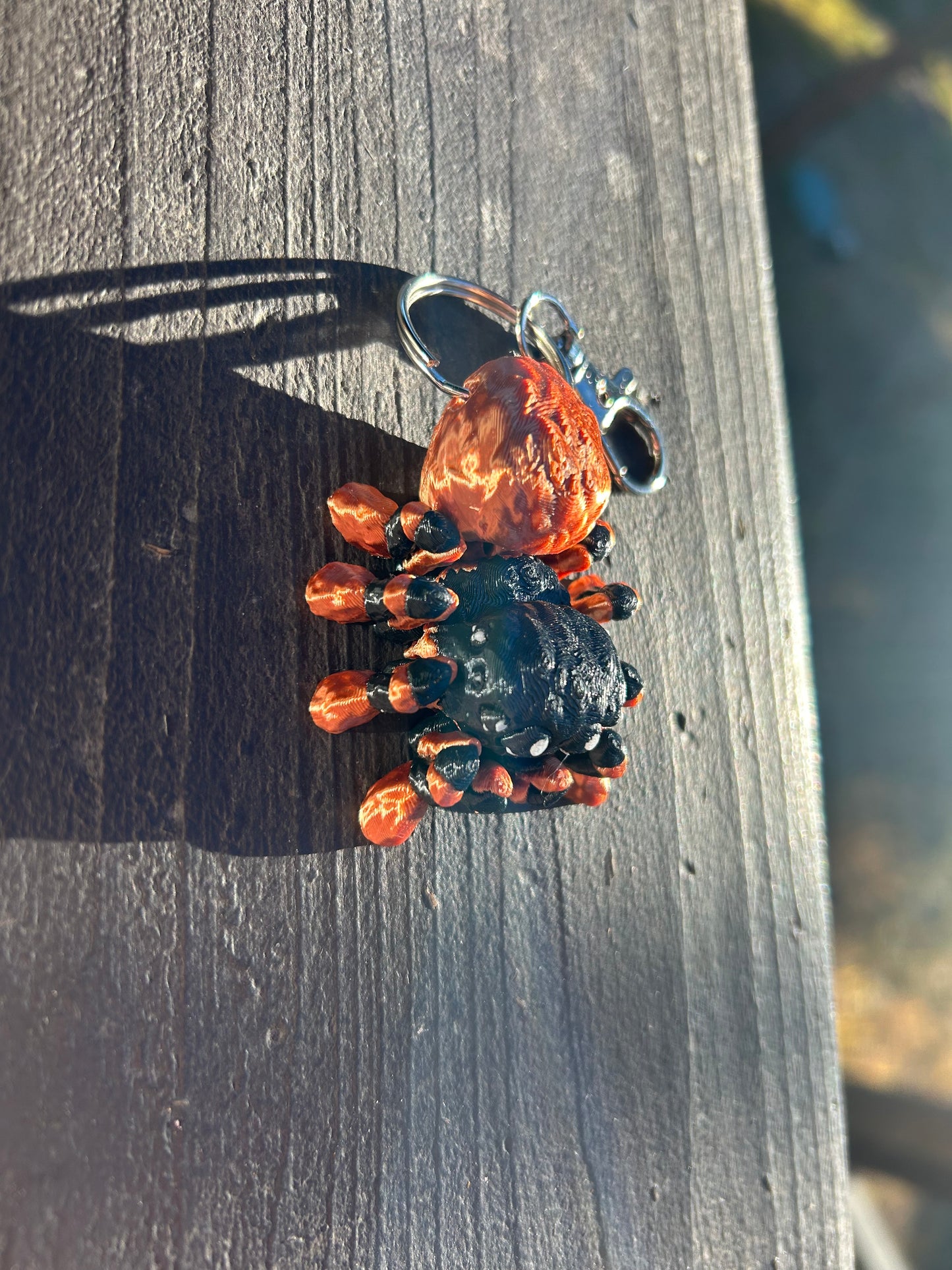 Brown Widow Spider Keychains