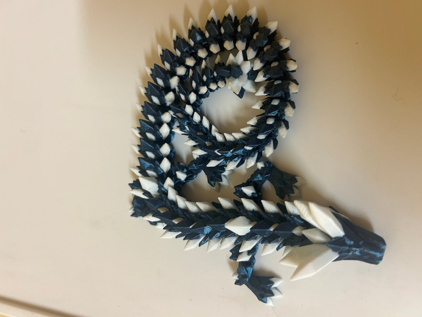 Long White Crystal Dragons