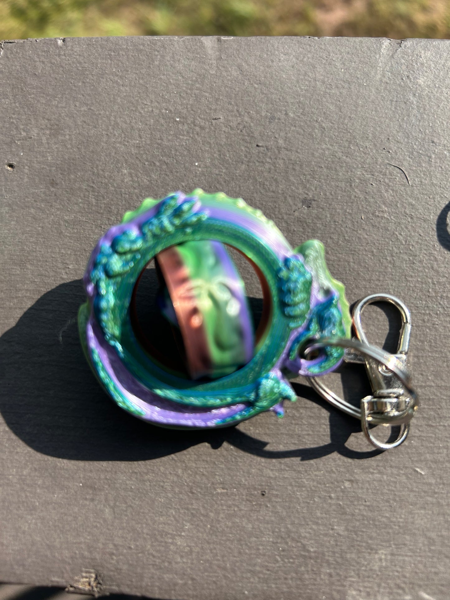 Dragon Gyro Fidget Keychain