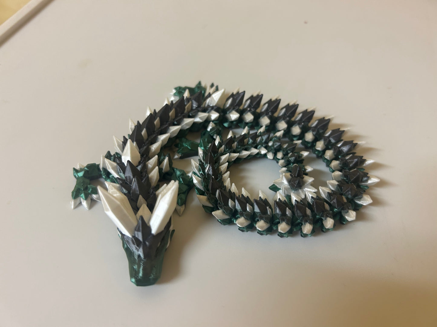 Long White Crystal Dragons