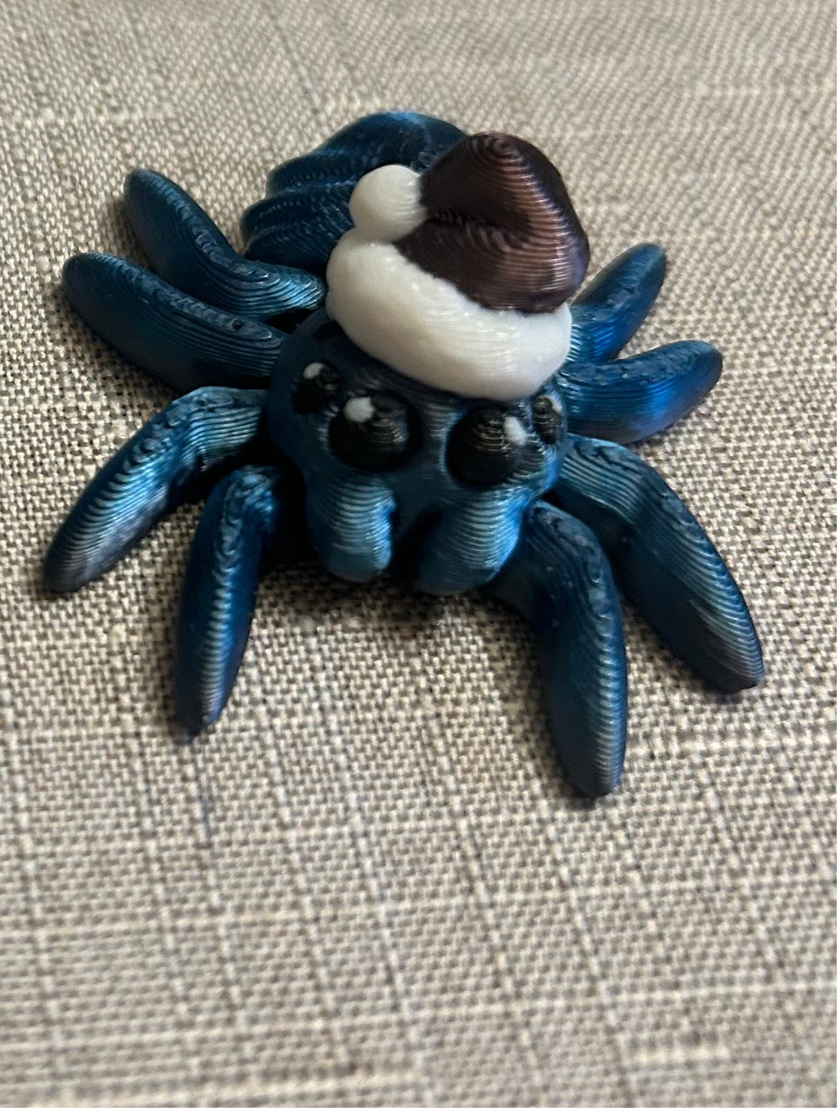 Spiders with Santa Hat