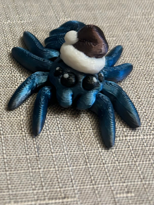 Spiders with Santa Hat