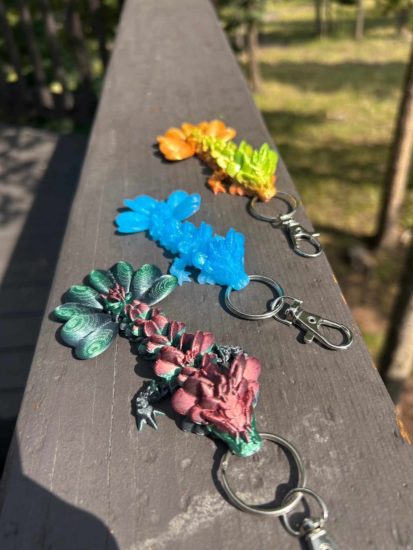 Clover Dragon Tadling Keychains