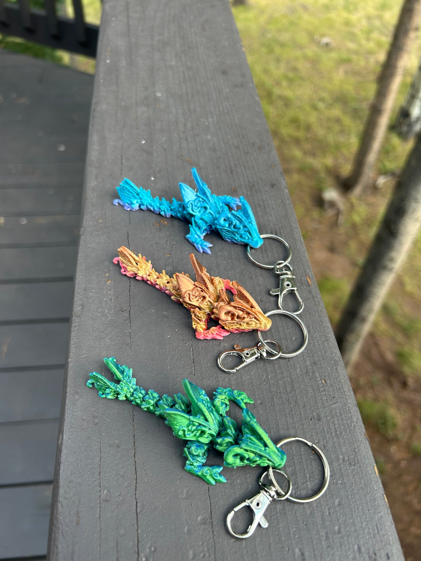 Butterfly Dragon Tadling Keychains