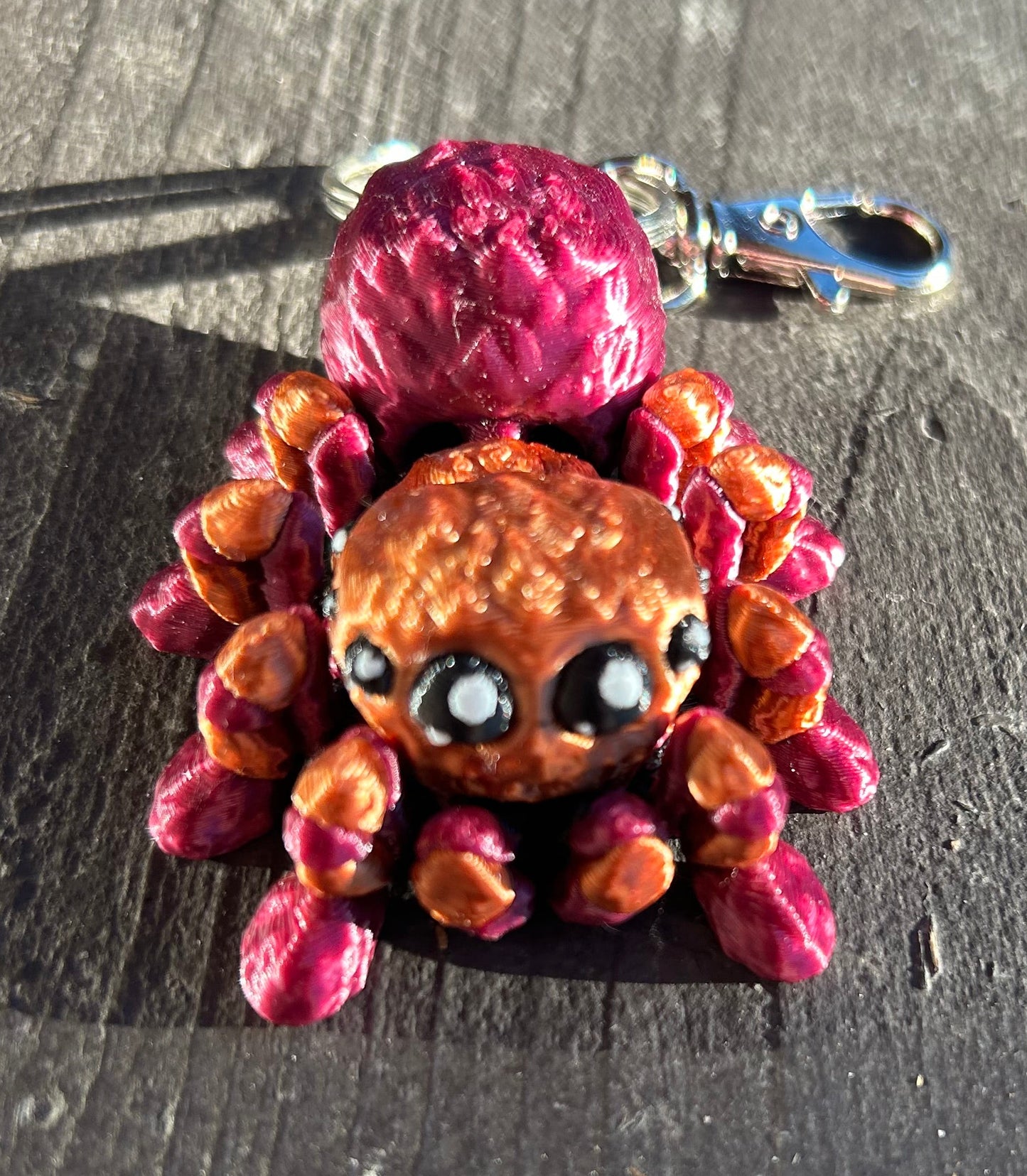 Brown Widow Spider Keychains