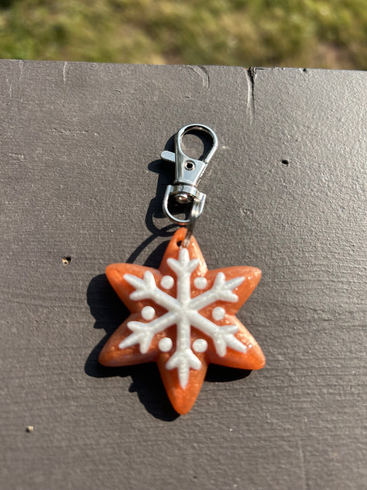 Gingerbread Cookie Keychain