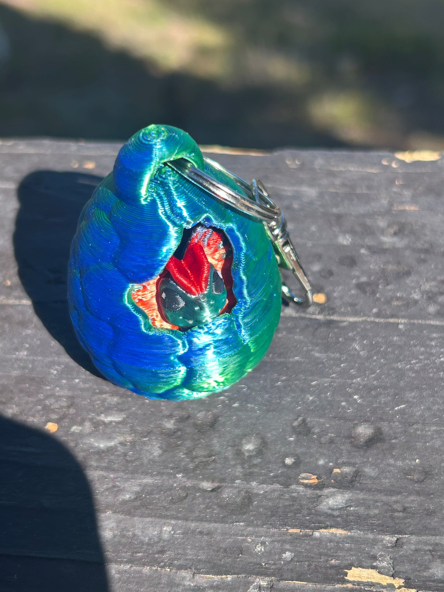 Tiny Dino Hatchlings with egg and Keychain