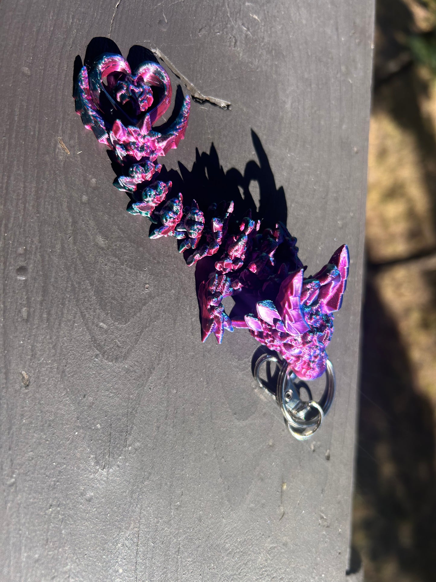 Dark Heart Dragon Tadling Keychains