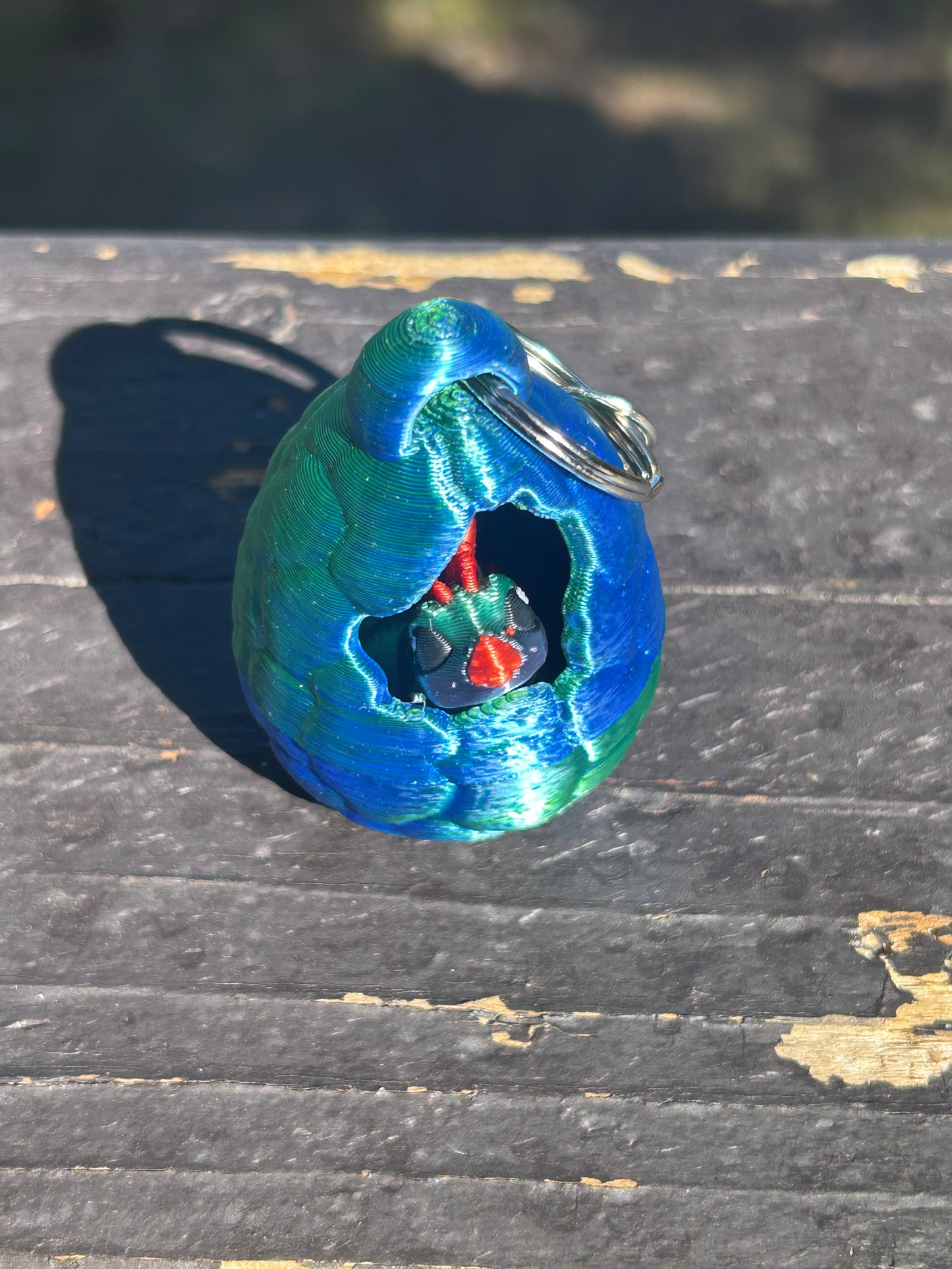 Tiny Dino Hatchlings with egg and Keychain