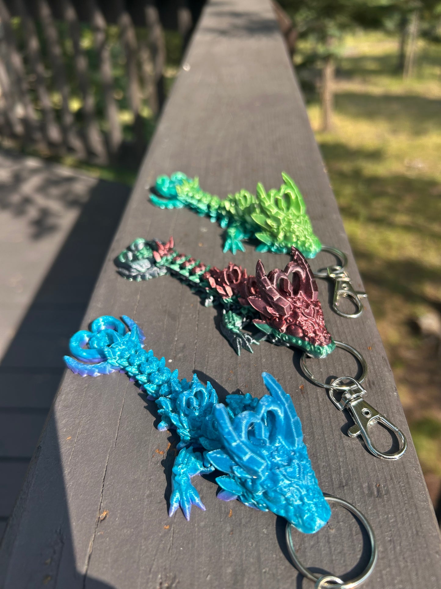 Dark Heart Dragon Tadling Keychains
