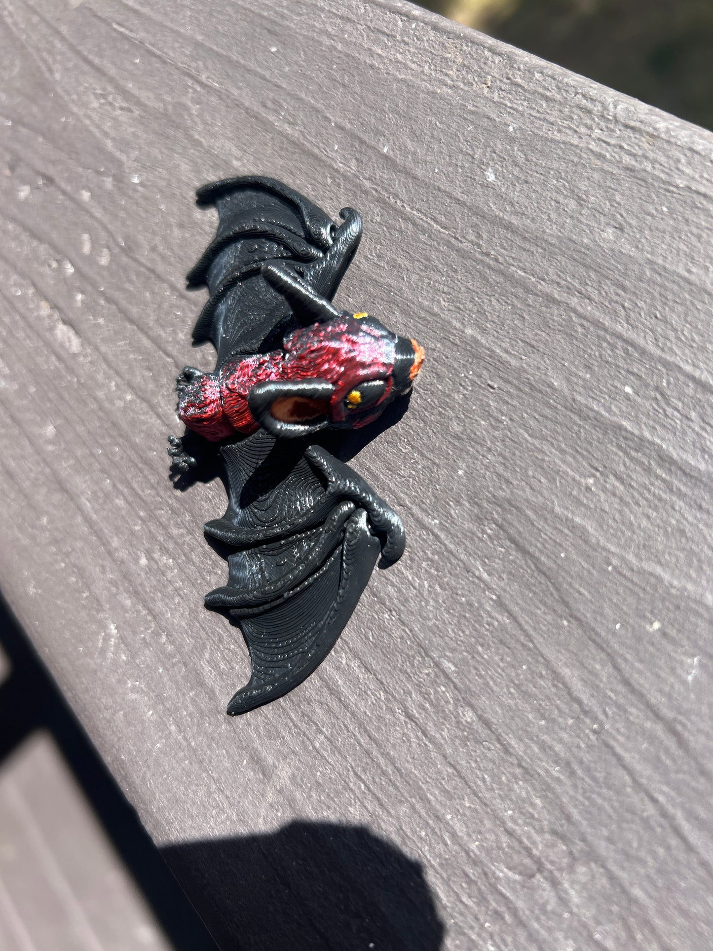 Tiny, Articulated Bat Magnets