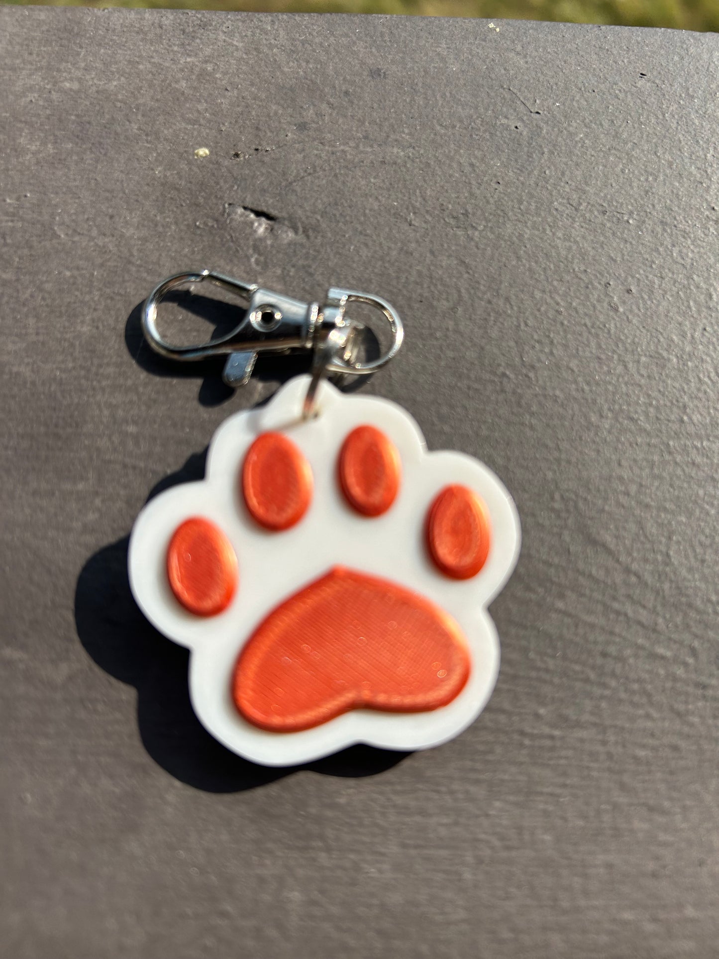 Large Pet Paw Keychains