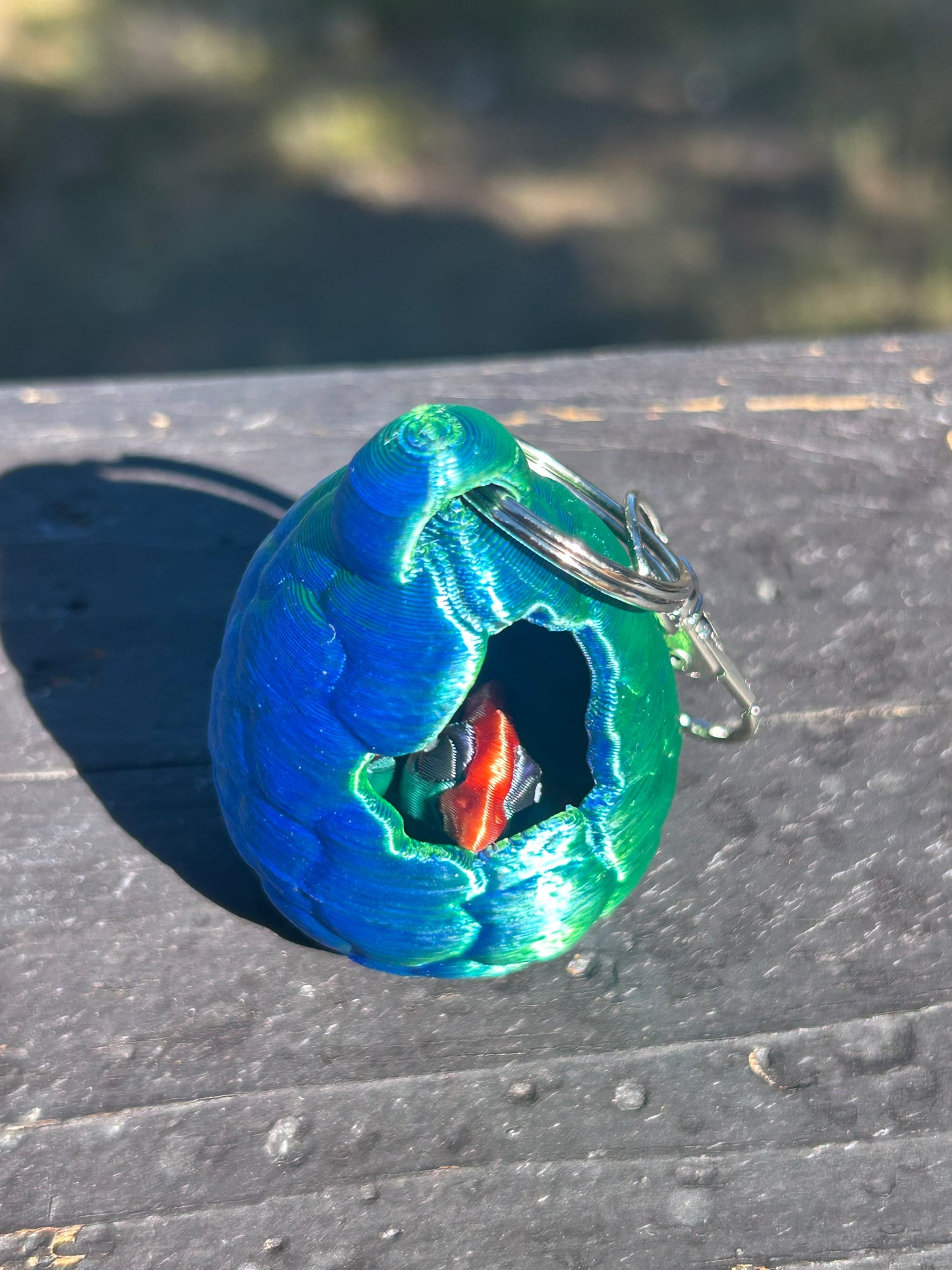 Tiny Dino Hatchlings with egg and Keychain