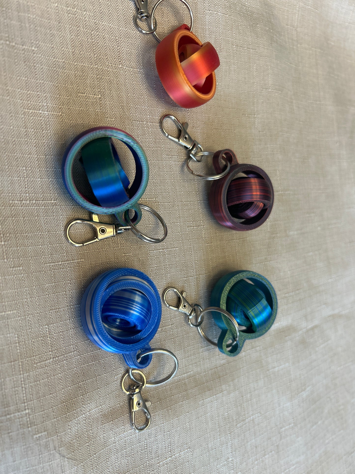 Fidget Spinner Keychains