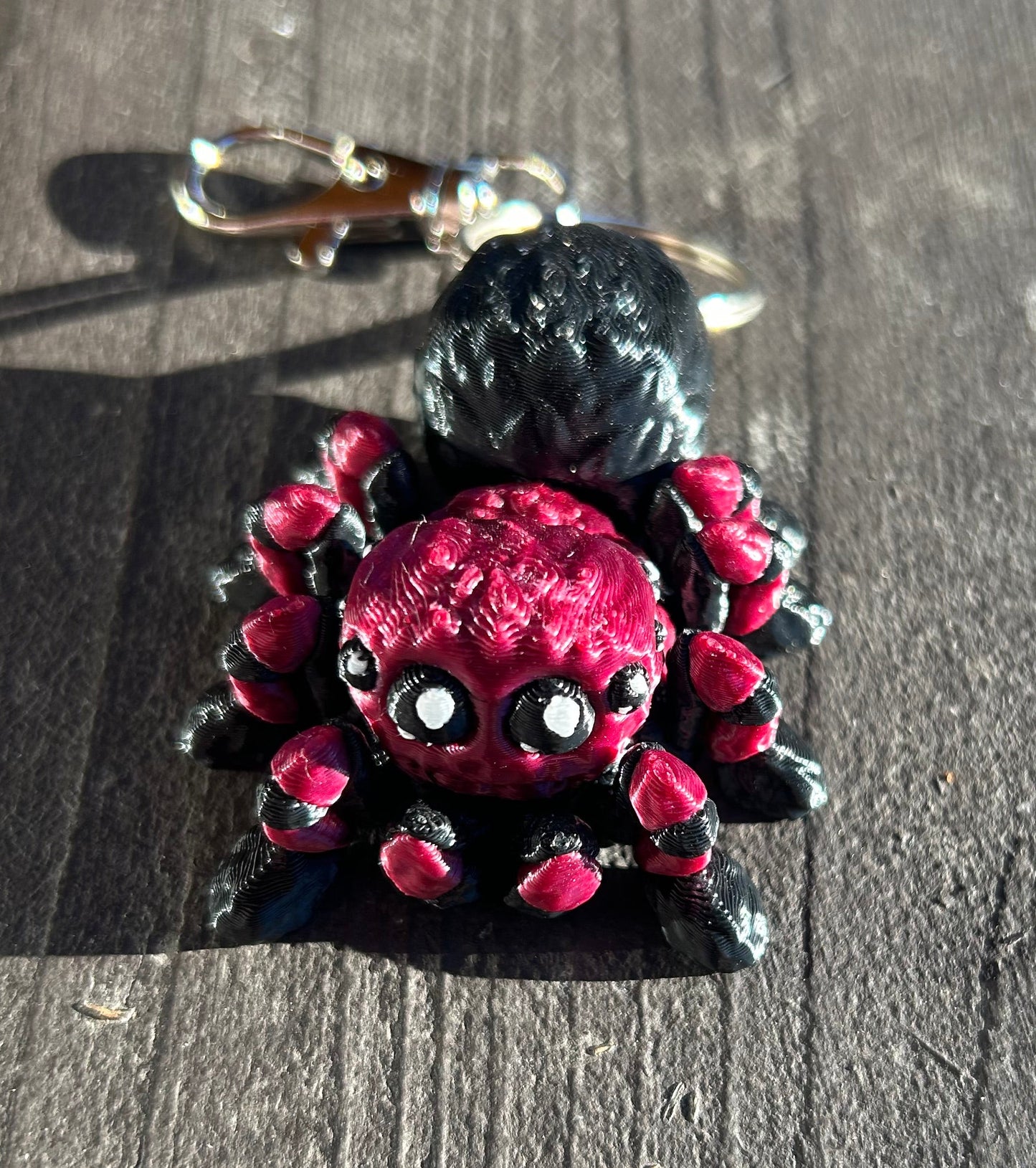 Brown Widow Spider Keychains