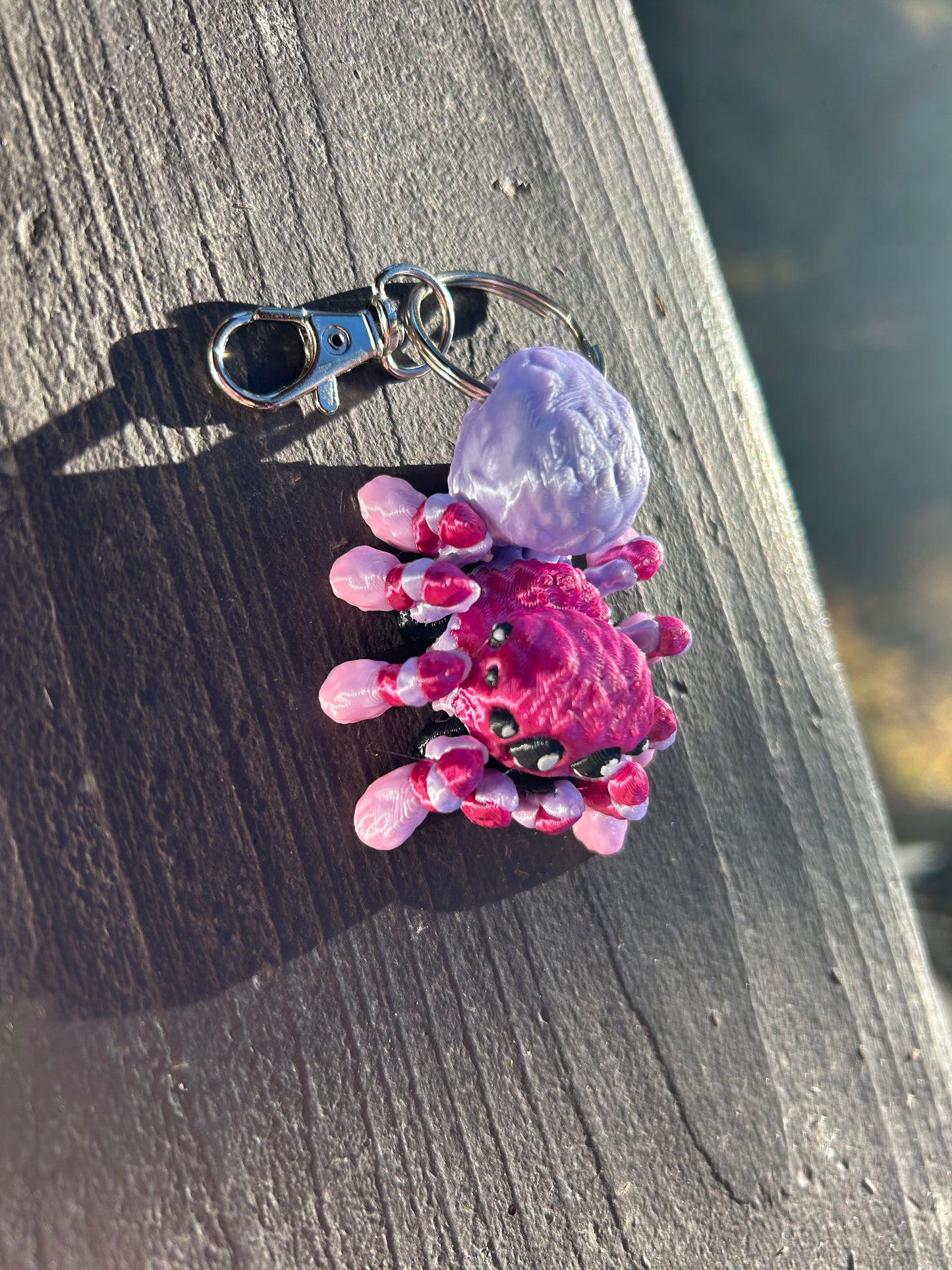 Brown Widow Spider Keychains