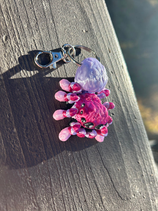 Brown Widow Spider Keychains