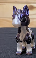 Tiny Dark Paint Horses