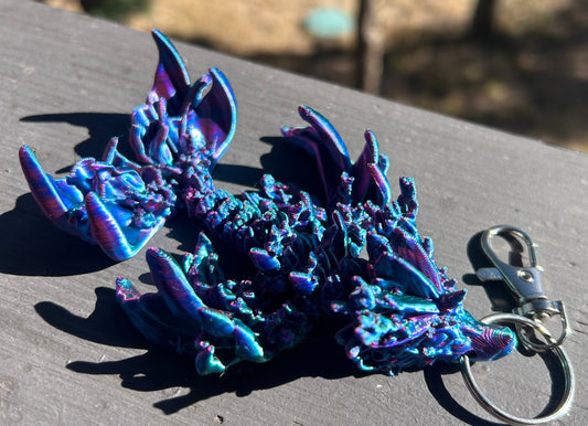 Coral Reef Dragon Tadling Keychains
