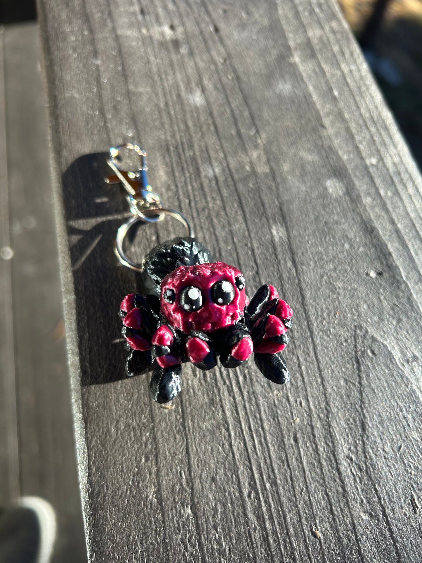 Brown Widow Spider Keychains