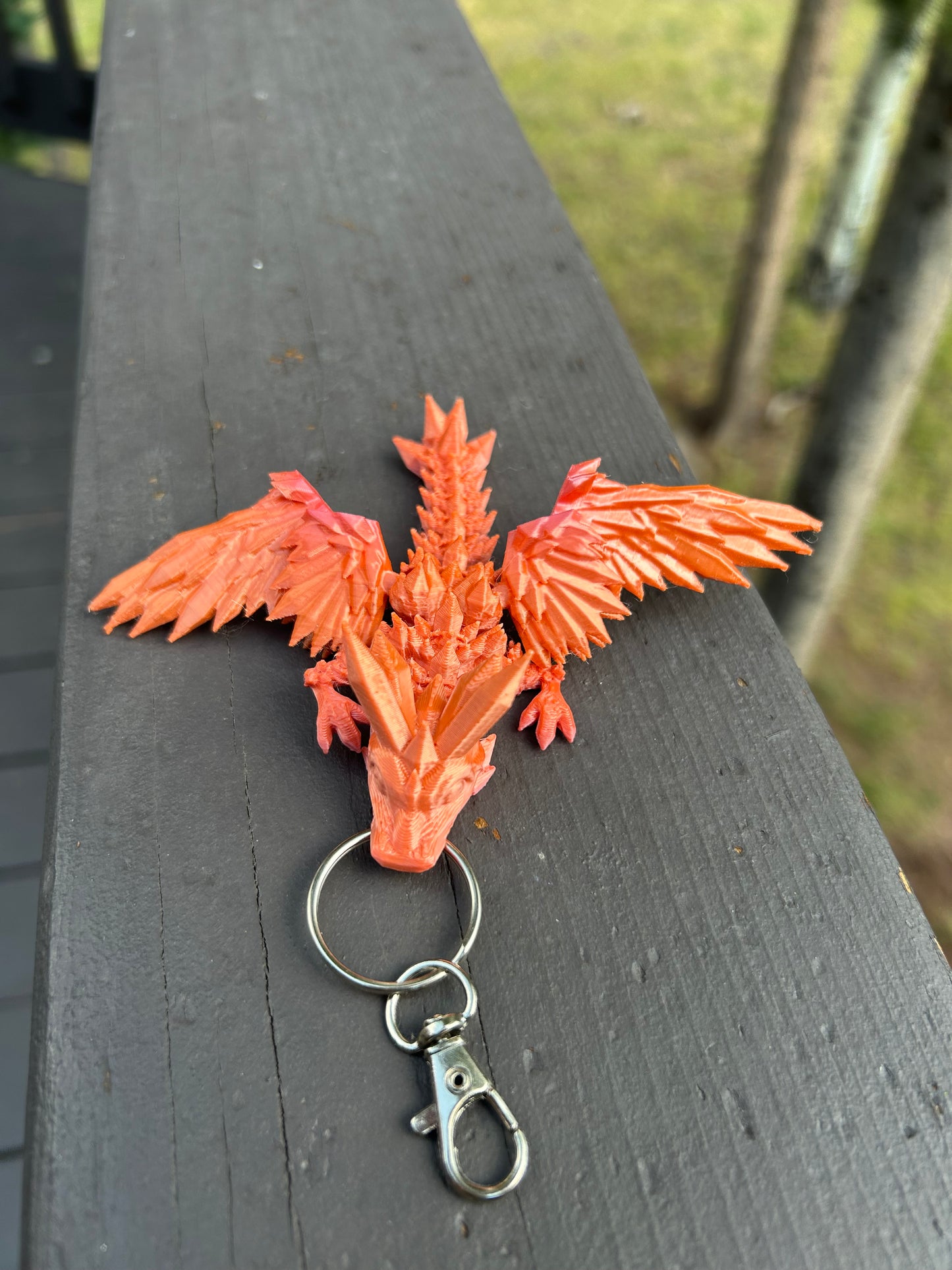 Crystal Dragon Tadling Keychains