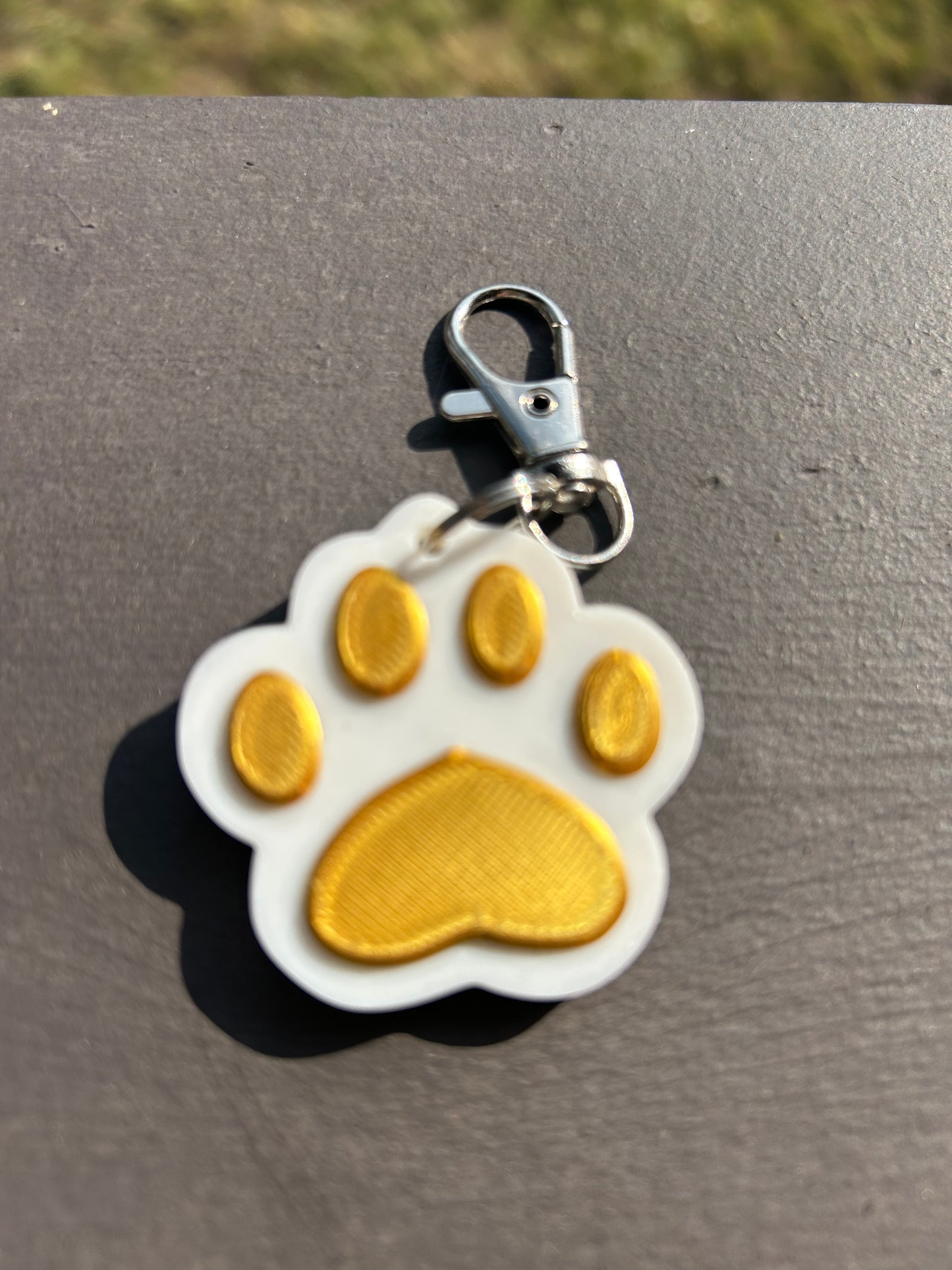 Large Pet Paw Keychains