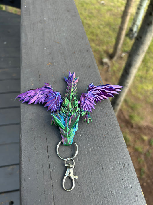 Crystal Dragon Tadling Keychains