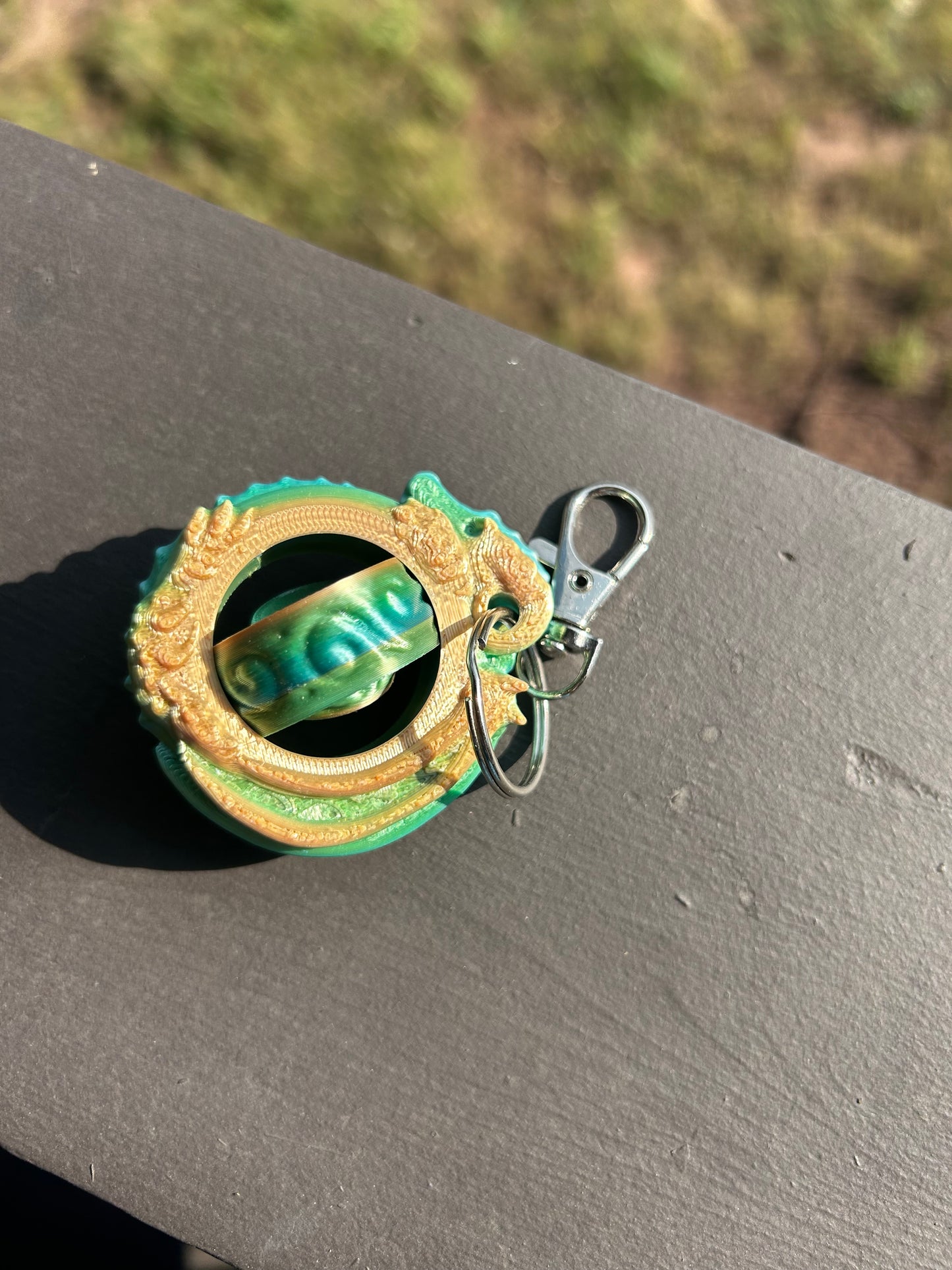 Dragon Gyro Fidget Keychain
