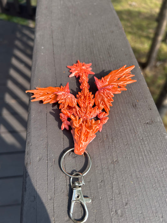 Winter Dragon Tadling Keychains