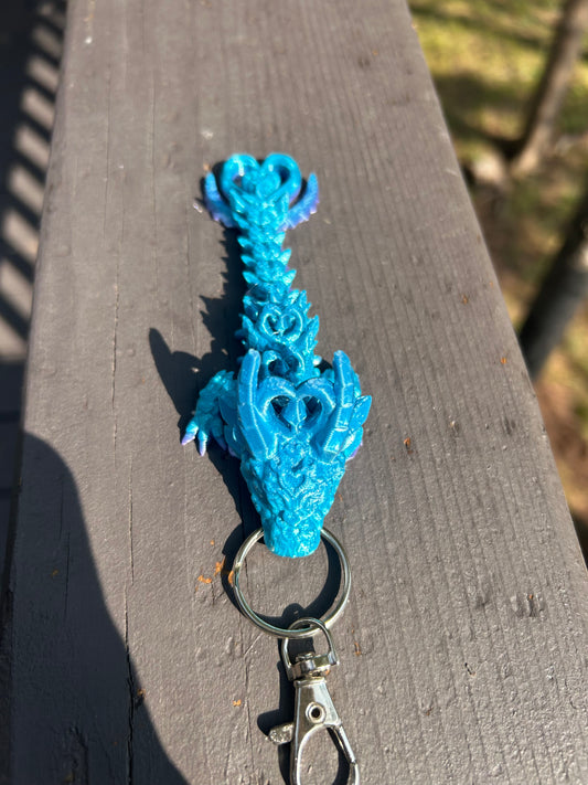 Dark Heart Dragon Tadling Keychains