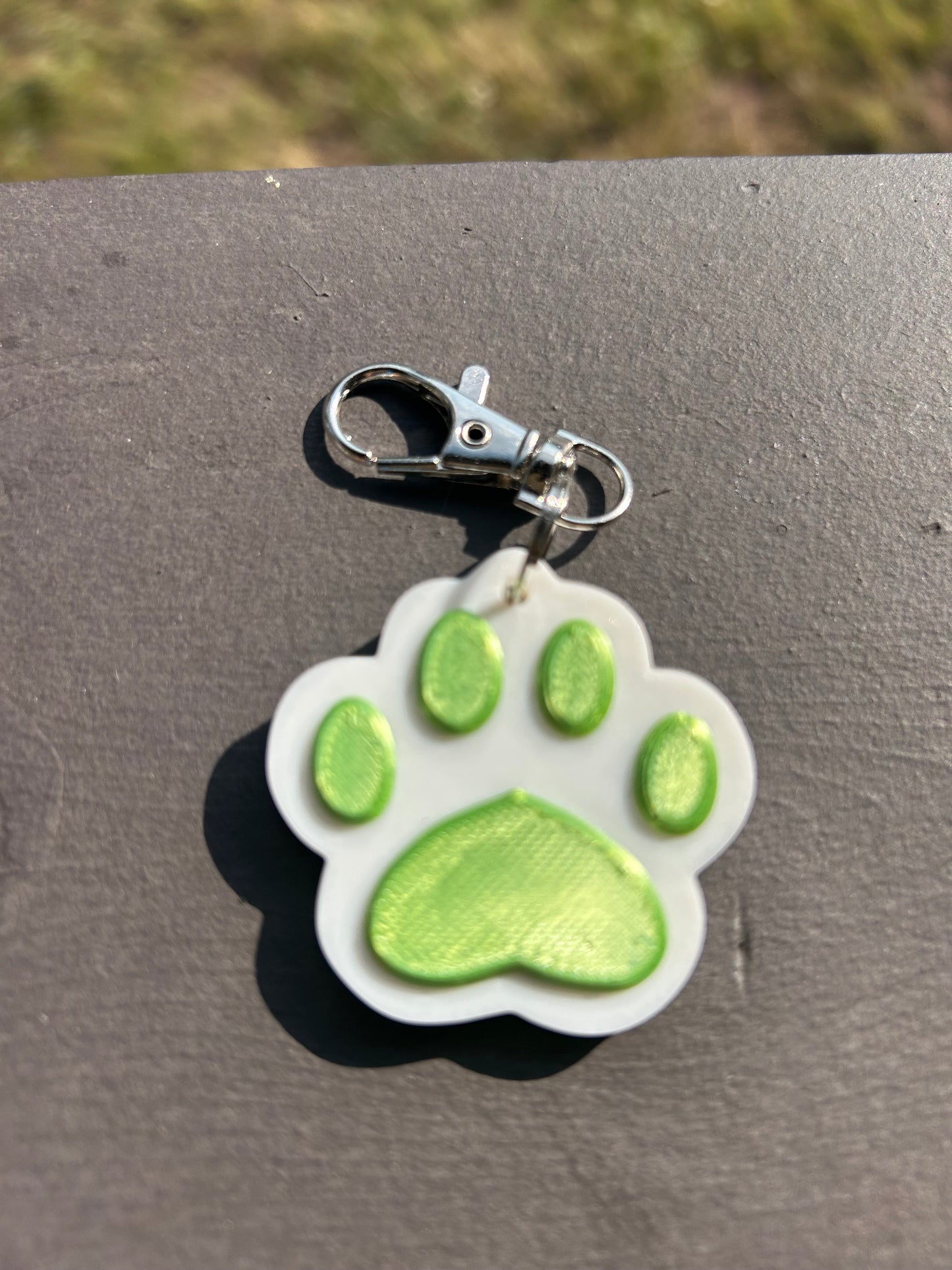 Large Pet Paw Keychains