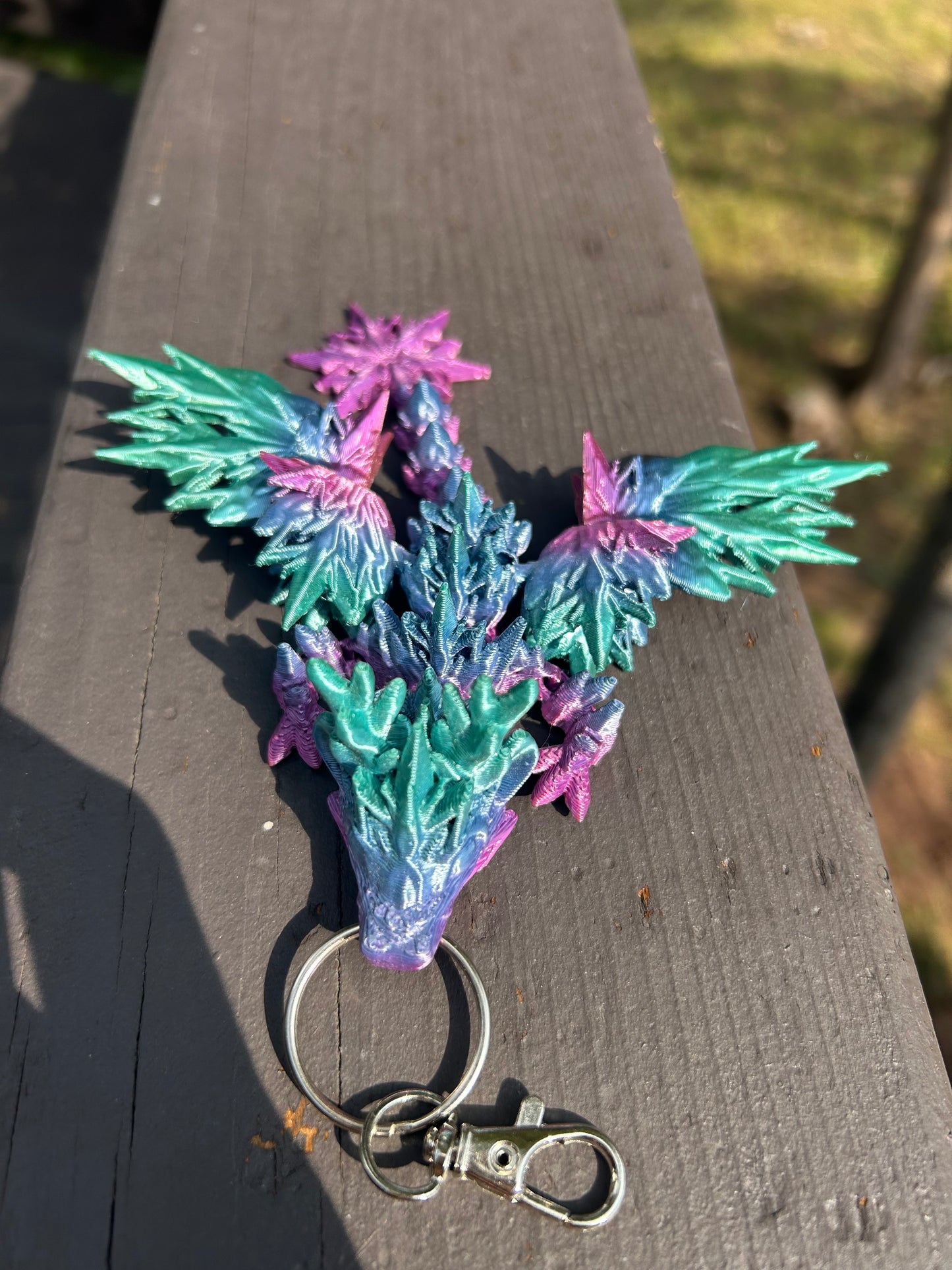 Winter Dragon Tadling Keychains