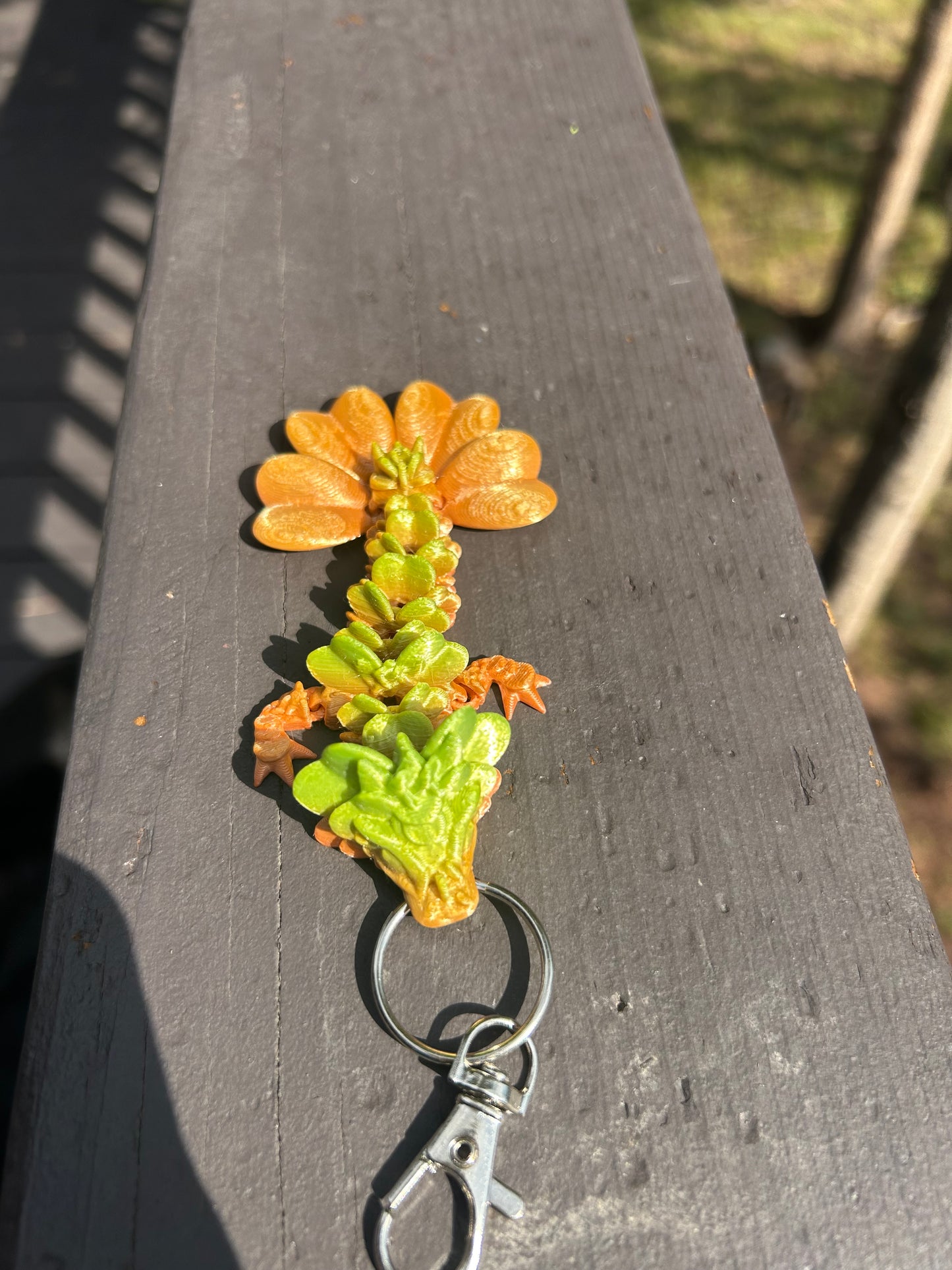 Clover Dragon Tadling Keychains