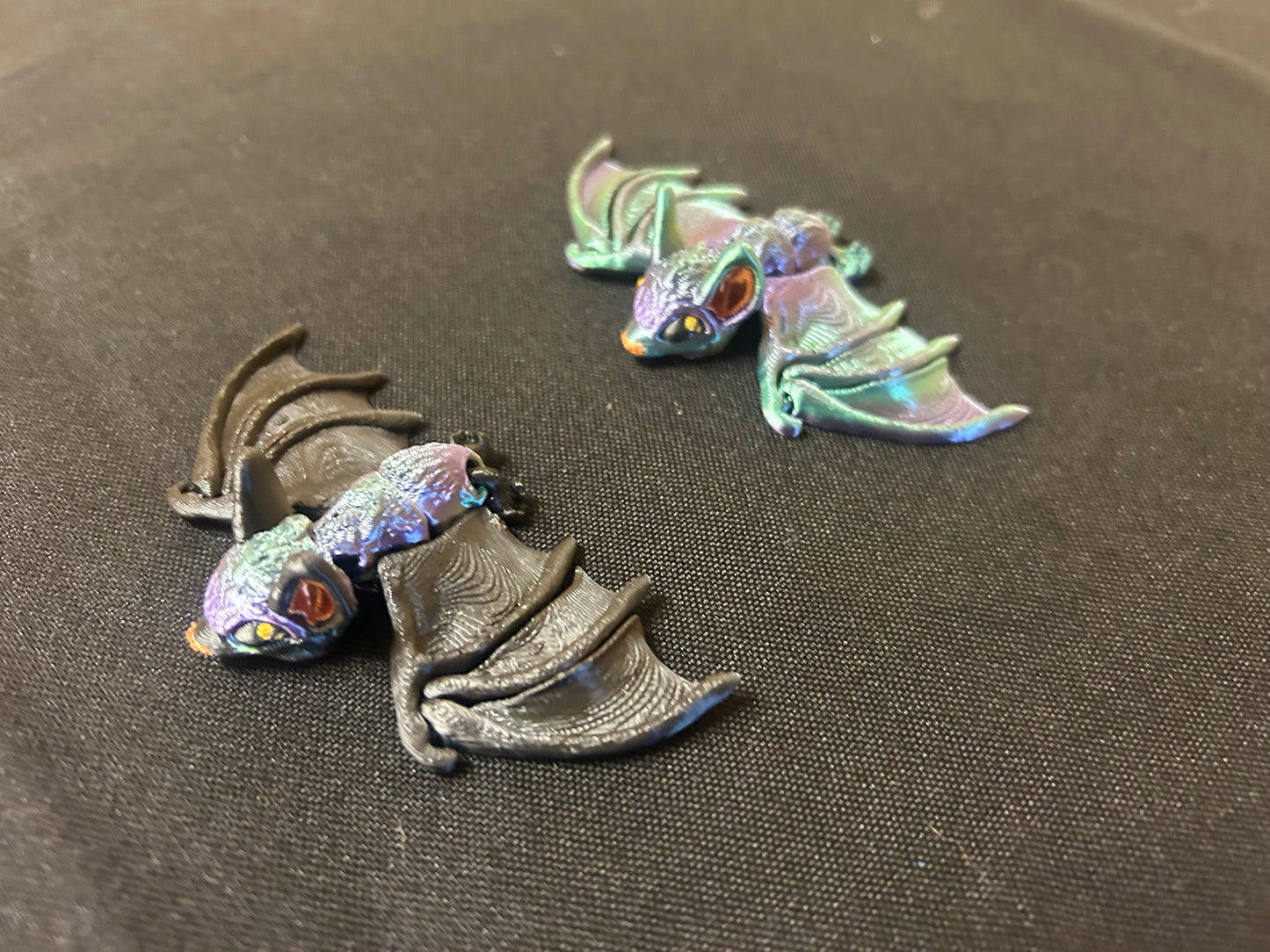 Tiny, Articulated Bat Magnets