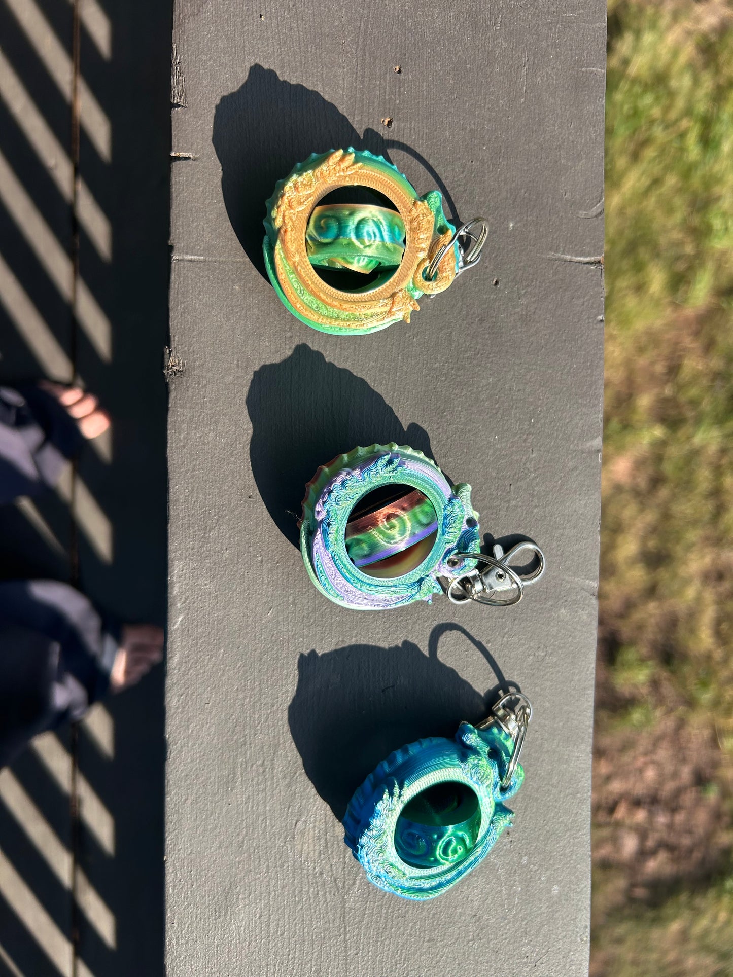 Dragon Gyro Fidget Keychain