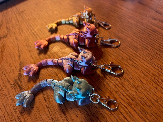 Cat Dragon Keychains