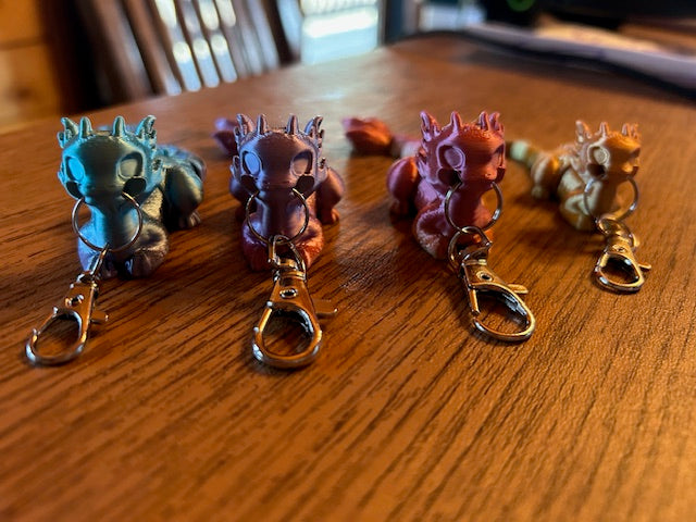 Cat Dragon Keychains