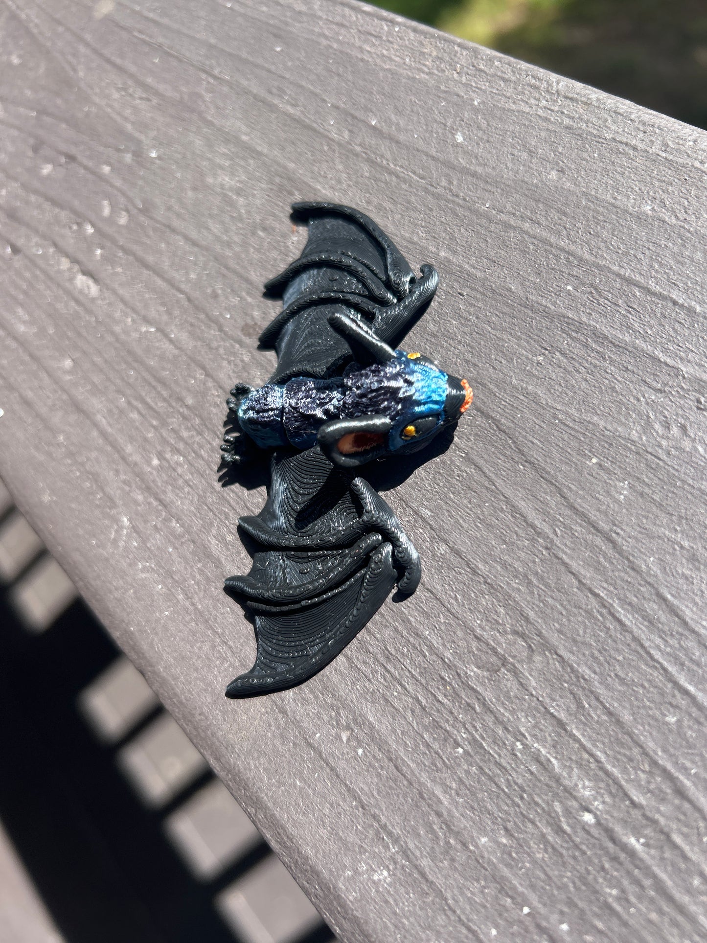 Tiny, Articulated Bat Magnets