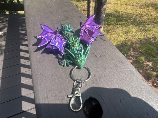 Night Wing Dragon Tadling Keychains