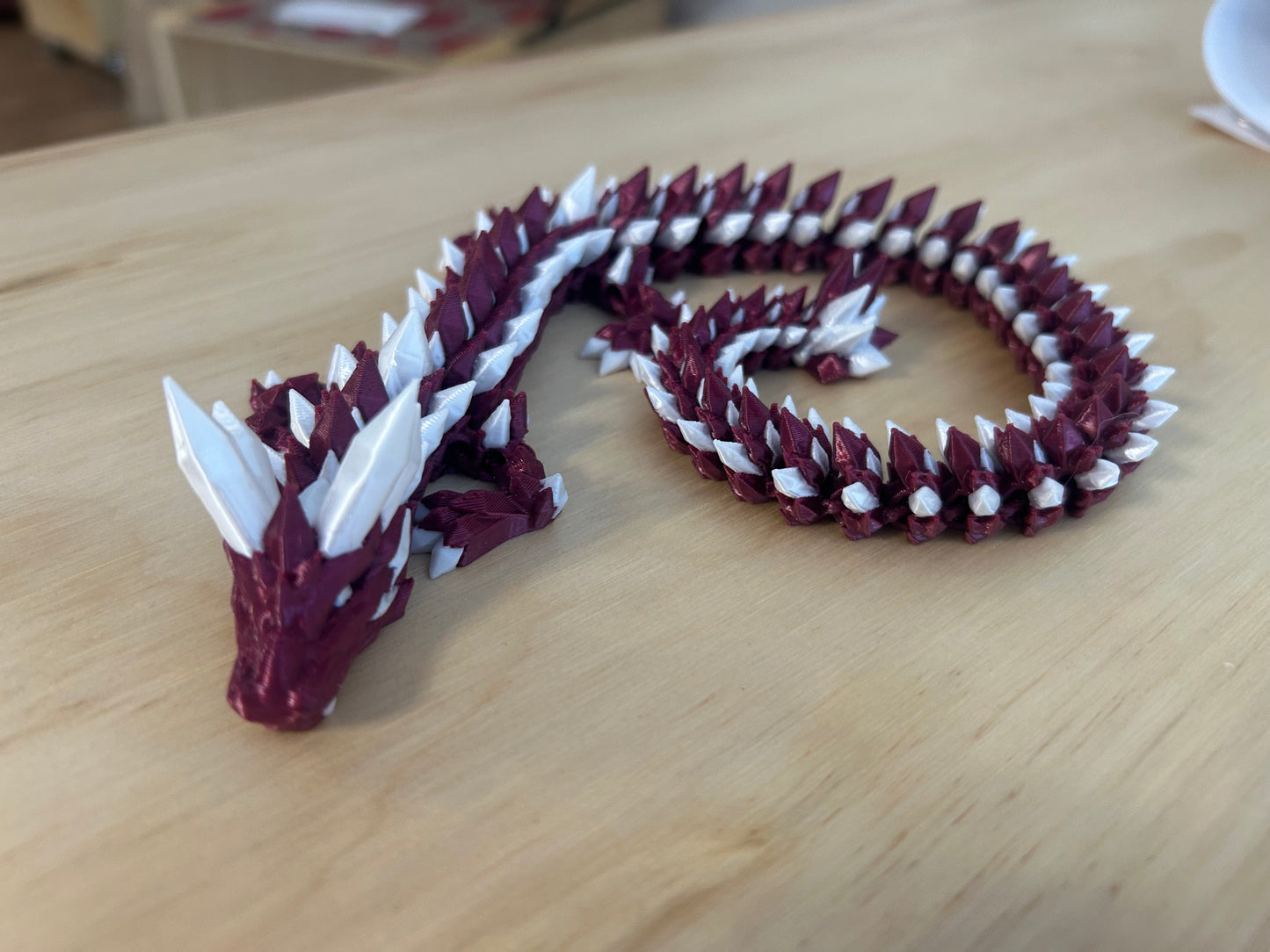 Long White Crystal Dragons