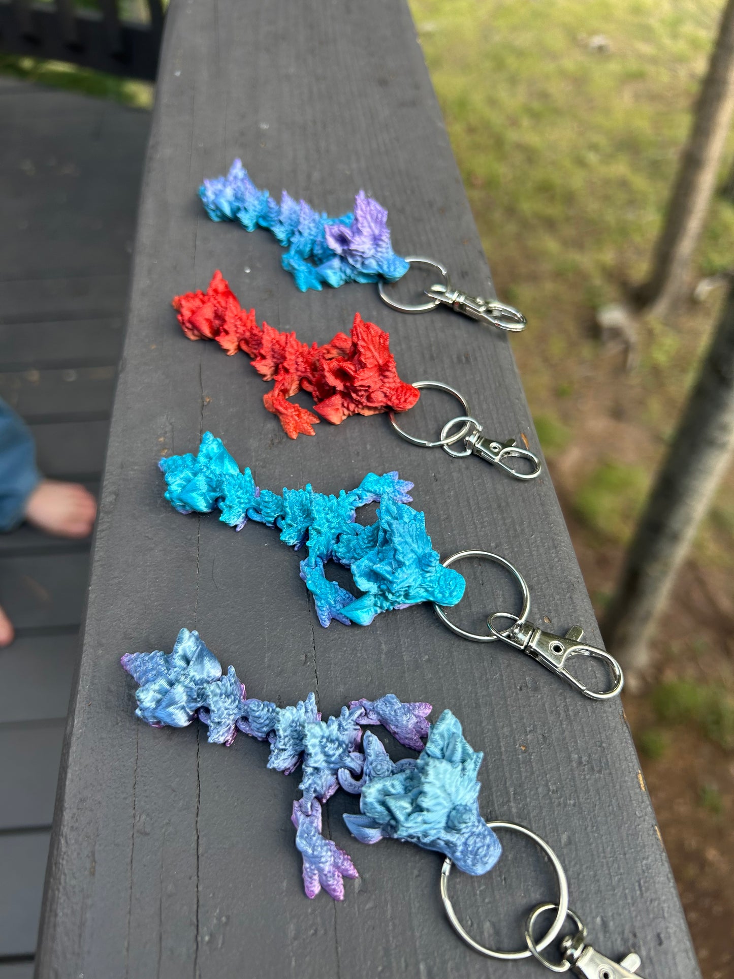 Autumn Dragon Tadling Keychains